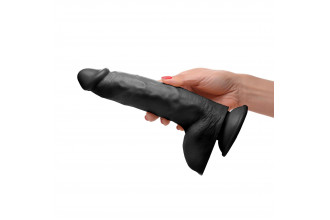 Черный фаллоимитатор Beefy Brad 9’’ Dildo with Balls - 22,4 см.