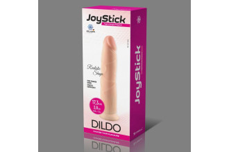Телесный фаллоимитатор JoyStick на присоске - 17,3 см.
