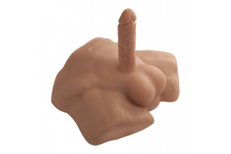 Карамельный мужской полуторс с фаллоимитатором SILEXD Apollo S 7