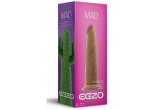 Телесный фаллоимитатор без мошонки Mad Cactus - 18,5 см.
