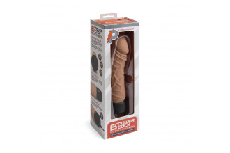 Кофейный вибратор-реалистик 6.5 Girthy Realistic Vibrator - 19 см.