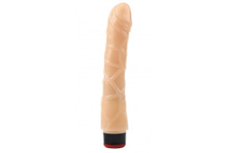 Телесный вибратор 9 Vibrating Dildo NO.2 - 22 см.