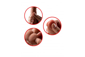 Телесный мужской торс с вибрацией и возвратно-поступательными движениями Bartlett