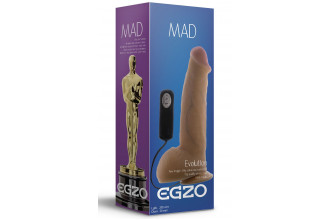 Реалистичный вибратор на присоске Mad Oscar - 20,5 см.