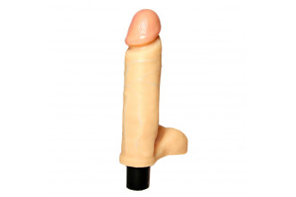 Вибратор с мошонкой №1 - 18,5 см. Вибратор с мошонкой №1 - 18,5 см.