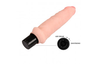 Вибратор телесного цвета Realistic Cock Vibe - 15,5 см.