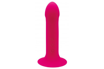 Ярко-розовый вибратор Hitsens 2 - 17,2 см.