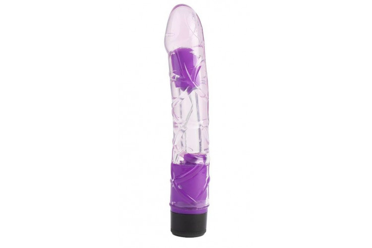 Сиреневый реалистичный вибратор 9 Inch Realistic Vibe - 23 см.