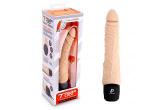Телесный вибромассажер 7’’ Realistic Vibrator - 20 см.