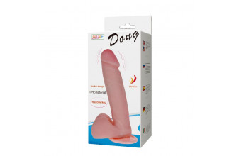 Вибратор на присоске с выносным пультом Dong - 20 см.