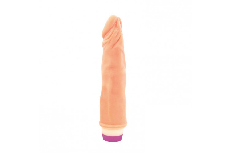 Вибратор Realistic Cock Vibe телесного цвета - 21 см.