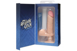 Вибромассажер-реалистик на присоске The Realistic Cock ULTRASKYN Vibrating 6”- 21,6 см.