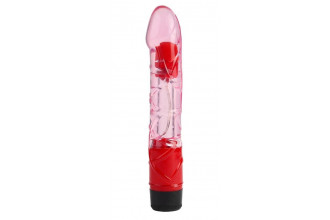 Розовый реалистичный вибратор 9 Inch Realistic Vibe - 23 см.