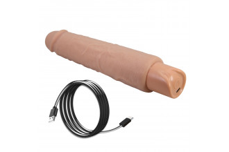 Телесный реалистичный вибратор Soren - 25,2 см.