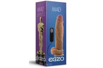Реалистичный вибратор на присоске Mad Oscar - 22,5 см.