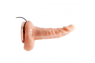 Вибромассажер-реалистик на присоске - 17 см.