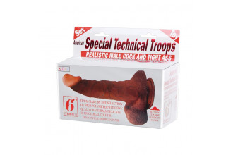 Вибромассажер-реалистик на присоске - 17 см.