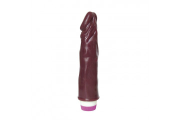 Вибратор Realistic Cock Vibe коричневого цвета - 21 см.