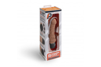 Кофейный вибратор-реалистик 6 Realistic Vibrator - 17 см.