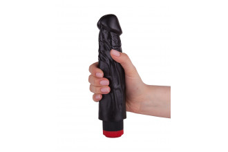 Вибратор-реалистик с крупными венками - 18,5 см.