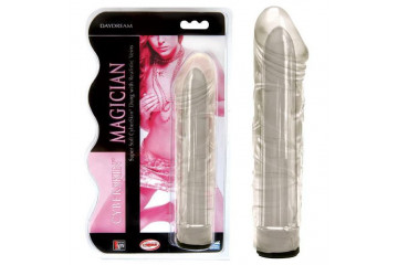 Прозрачный мультискоростной вибратор-реалистик Magician - 17 см.