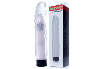 Прозрачный вибратор Juicy Jelly - 22 см.
