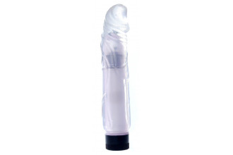Прозрачный вибратор Juicy Jelly - 22 см.