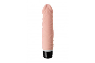 Реалистичный телесный вибратор A-Toys - 19,3 см.
