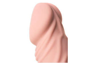 Реалистичный телесный вибратор A-Toys - 19,3 см.