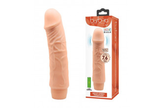 Телесный вибратор-реалистик Jeff - 19,5 см.