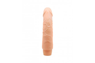 Телесный вибратор-реалистик Jeff - 19,5 см.