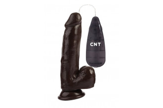 Коричневый вибратор-реалистик 7.4 Stud Realistic Dildo - 19 см.