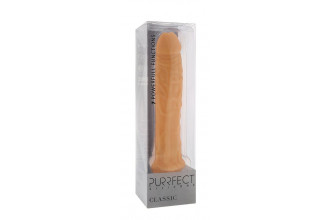 Телесный вибратор-реалистик PURRFECT SILICONE CLASSIC 8.5INCH - 21,5 см.