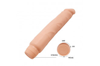 Телесный вибратор-реалистик Barbara - 25,5 см.