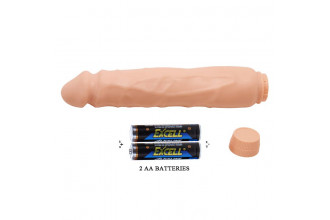 Телесный вибратор-реалистик Barbara - 25,5 см.