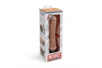 Кофейный вибратор-реалистик 8 Girthy Realistic Vibrator - 24,5 см.
