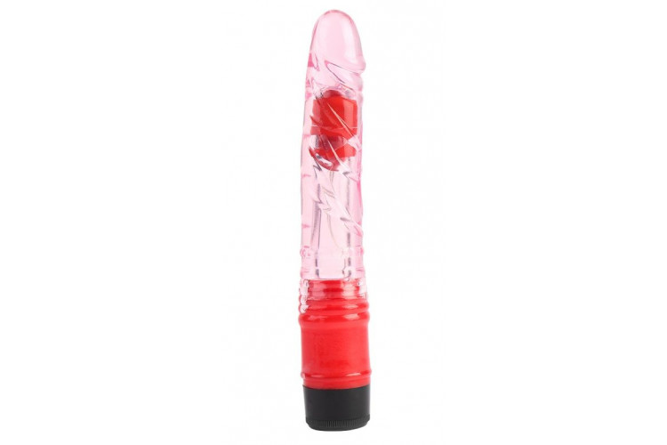 Розовый вибратор-реалистик 8.8 Inch Realistic Vibe - 22,3 см.