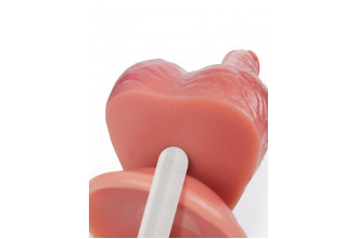 Телесный вибратор-реалистик с имитацией семяизвержения - 26 см.