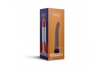 Реалистичный мультискоростной вибратор без мошонки Mad Rocket - 18 см.