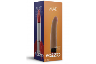 Реалистичный мультискоростной вибратор без мошонки Mad Rocket - 18 см.