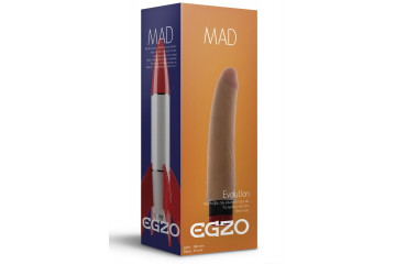 Реалистичный мультискоростной вибратор без мошонки Mad Rocket - 18 см.