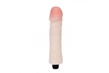 Реалистичный вибратор телесного цвета - 25,5 см.