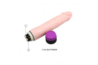 Телесный вибратор-реалистик Adour Club - 21,5 см. Телесный вибратор-реалистик Adour Club - 21,5 см.