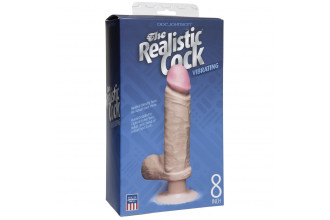 Вибромассажер реалистичной формы The Realistic Cock Vibrating 8” - 23,6 см.