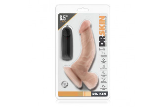 Телесный вибратор Dr. Ken - 16,5 см.