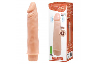 Телесный вибратор-реалистик Barbara - 21,5 см.