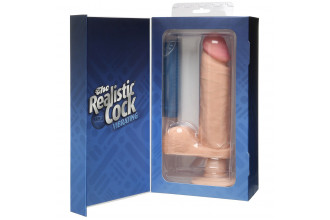 Вибромассажер-реалистик на присоске The Realistic Cock ULTRASKYN Vibrating 8”- 23,5 см.