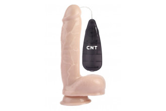 Телесный вибратор-реалистик 9 Stud Realistic Dildo - 23 см.