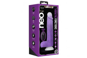 Фиолетовый вибратор-реалистик Encore 8 Inch Vibrating Dildo - 21,6 см.