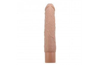 Телесный реалистичный вибратор Osric - 22,3 см.